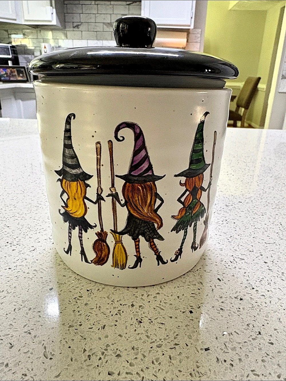 Cowboy & Caldron Cowboys & Cauldrons canister Halloween Canister Cream Black